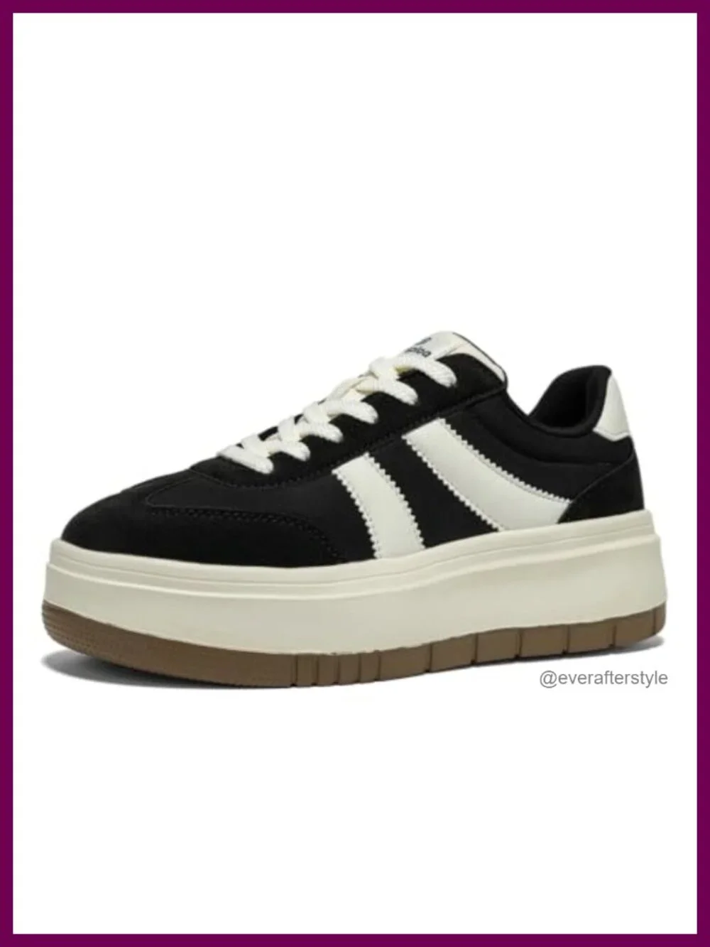 Women's Platform Fashion Sneakers Lightweight Tennis Shoes Faux Leather Oxford